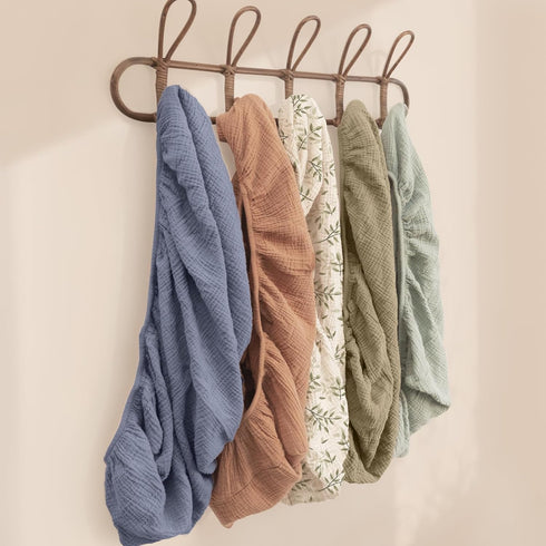 Muslin Changing Pad Cover for Baby - Soft and Stylish Diapering Essentials