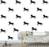 32pcs/Set Metallic Horse Wall Stickers, Vinyl Decals for Kids Room, Removable Mural SA525 (Black)