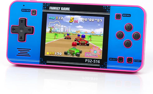 GuaiyeyeAP Handheld Game for Kids Built-in 220 32-bit Video Games, 3.0 IPS Screen,