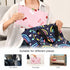Jihqo Diaper Changing Pad Cherries with Pink Bows Portable Diaper Mat with Built-in Pillow Travel Changing Station