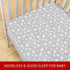 2 Pack, 52" 28" 8", Crib Mattress Protector Waterproof Quilted Crib Mattress Pad Cover x Extra Soft Breathable Toddler