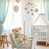 ZhangyiHot 1Pc White Stylish Flower Pacifier Pendant Pacifier Holder Ornament,Soft Cloth Leash and Keep Your Secure