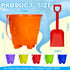 Qiuyanbo 5.63 Inch Set,Sand Summer Accessory12 12 Sand Castles Beach Buckets and Shovel Bucket Water Bucket for Beach
