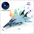 F14 F22 Double Fighter Jet Toy, & Diecast Planes with Lights & Sounds, Pull Back Military Airplane Toy Gift