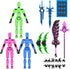 Deeplus 13 Set Dummy 13 3D 13 13 13 (3-Colors-A) Glowing Titan Action Figure Already Assembled, Printed Action Figures