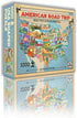 TDC Games US Map Puzzle Great American Roadtrip, 1000 Piece Jigsaw Puzzle for Kids & Adults