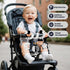 Car Seat Toys for Babies 0-6 Months, Hanging Rattle Toys for Crib Mobile, Black and White High Contrast Stroller Toys