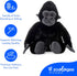 12 inches The Petting Zoo Gorilla Stuffed Animal, Gifts for Kids, Wild Onez Zoo Animals, Gorilla Plush Toy