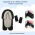 COOLBEBE Set Upgraded Babybody Support & Strap Covers for Newborn Infant Toddler - Extra Soft Breathable Car Seat