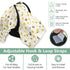 Dalzium Bumblebees and Yellow Flowers Car Seat Cover Baby, Carseat Canopy Cover for Girl Boy, Breathable Baby Carrier
