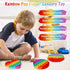 Multipurpose Go 4 Pack 4 Multipurpose Rainbow Pop it Fidget Toy, Bubble Sensory Toy for Kids and Adults, Stress