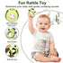 suhunide 0-6 3-24 Baby Rattles Teething Toy for Babies Months, Avocado Design BPA Free, Teething Relief for Infant