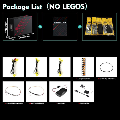 LED Light Kit for Lego Mandrake 76433 - No Models Included, Creative Lighting Set Accessories