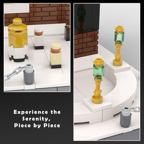 Set, 446Pcs, Kaaba Building Mecca Great Mosque Architecture Model Kit Islamic Gift for Ramadan, Eid & Hajj, Creative