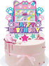 Terasilian Cartoon Cat Dollhouse Cake Toppers for Girls Party Supplies Dollhouse Theme Birthday