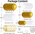 108pcs White Gold Balloon Garland Arch Kit, 5, 10 Inch 12" White Gold Confetti Balloons for Party Decorations