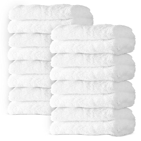 8 Pack Large Burp Cloths for Baby, 20" by 10", Ultra Absorbent Burping Cloths, Newborn Towel, Unisex, White