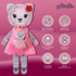qollorette Felt Sewing Kit for Children, Make Your Own Kitty Toy, Kids' Craft Kit - Make A Friend Sew Kit - Beginner