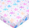 Unicorn Fitted Crib Sheet - 100% Soft Microfiber, 52" x 28" Crib