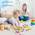 Toddler Musical Montessori Busy Board for 1-2 Year Old Boys, Early Educational Toy for 12-18 Month Age, Birthday Gift