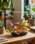 Set (506 NF10334) Nifeliz Lotus Flower Building for Adults, Botanical Decoration for Table or Office, A Nature-Inspired