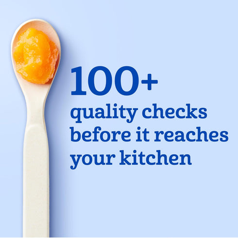 2 2 12-Pack Gerber Stage Baby Food, Apple Sweet Potato Cinnamon Puree Pouch, Servings of Fruit & Veggie, No Added