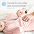 (6-12 SleepingBaby Bamboo Zipadee-Zip Transition Swaddle - EverSoft Starfish Design Breathable Wearable Blanket