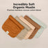 5-Pack Muslin Burp Cloths for Baby Boys and Girls, Soft and Absorbent Neutral Burping Cloths (Spice)