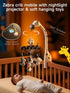 0 3 6 9 TUMAMA Baby Crib Mobile, Nursery Musical Mobile with Remote Control,Projection Night Light, Music and White