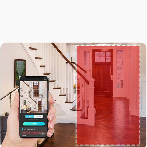 RYGVPR 1080P 2 24 HD Dual Lens Security Camera Remote Connection Way Talk Baby Monitoring Outdoor Indoor Intercom