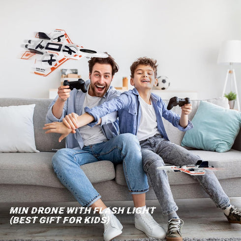 Kids,2.4Ghz Hovering,360 Light,2 8+ Remote Control Drone for Foam RC Airplanes Helicopter Quadcopter with Auto
