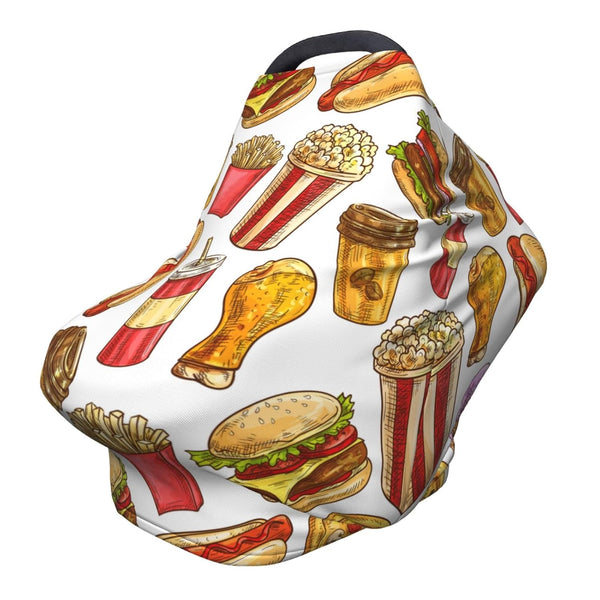 Schgap Fast Food Car Seat Cover Canopy for Babies, Nursing Cover Breastfeeding Baby