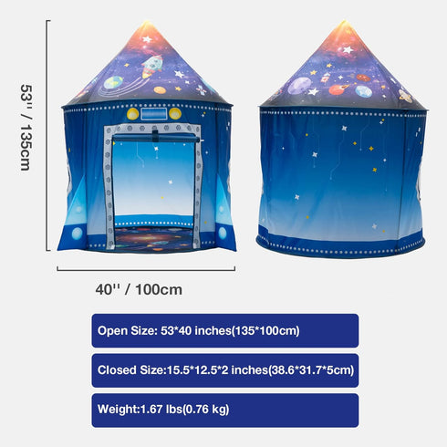 WillingHeart Play Tent for Kids Pretend Playhouse Indoor Outdoor Games Party Children Pop Up Foldable Tent Birthday Toy