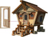 AUEAR 1:12 Dollhouse Miniature Furniture Unpainted Wooden Doors for DIY Scene Craft (2 Panel Style A)