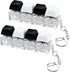XiawaLangzhuo 2 Psc Keyboard Fidget Toy, Keyboard Fidget Keychain 4-in-1 Keyboard Decompression Button