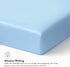 Tafts Crib Sheets, 100% Viscose Bamboo Fitted, 8 Inch Deep Pocket, Standard Crib & Toddler Mattress, Cooling, Soft, 360