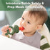 Haakaa Baby Fruit Food Feeder & Mini Freezer Nibble Tray Combo - BPA Free Silicone for Infant Feeding