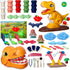 Merimon Dinosaur Color Dough Sets, Includes Dino Dentist Play Set, Tyrannosaurus Rex Set,