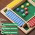 Elfclove 1-4 8Dice (8.74 8.74 inches, Shut The Box Game, Players, Classic Closed-Box, Improves Mathematical Skills