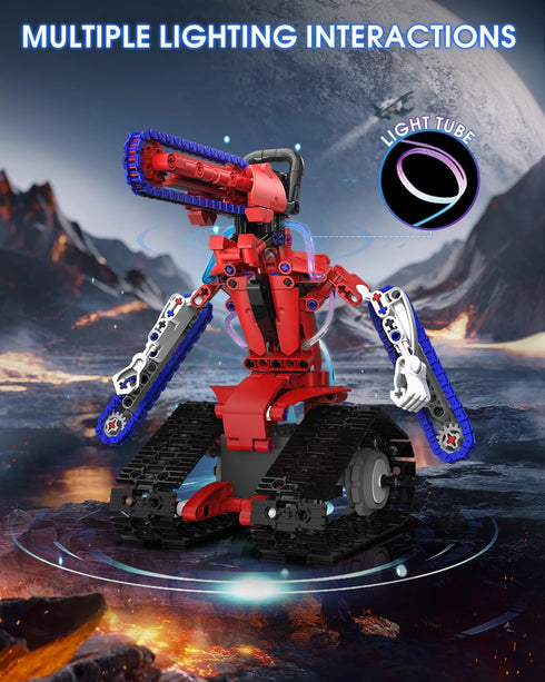 8-12, 5 In1 Sets 8 9 10 11 12 13 (429PCS) STEM Robot kit for Kids Ages Science Building Blocks Kit, Remote & App