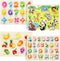 GRINNNIE Wooden Peg Puzzle, 4 PCS Montessori Learning Puzzles for Toddlers 2-4 Years, Numbers, Letters, Animals Gifts