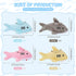 Mini Stuffed Animal Soft Shark Plush Toys, 4.7 Inch Tiny Ocean Animal Party Favors for Kids