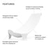 17.6 lbs Stokke Flexi Bath Newborn Support, White - Best for Babies Up to Eight Months or - Lightweight, Convenient