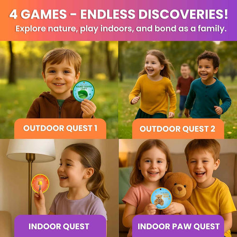 3-5 200 Set QUOKKA Scavenger Hunt Game for Toddlers - Toddler Activities Outdoor Indoor Cards Game - Fun Educational