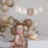 1st Birthday High Chair Banner - White Tassel Theme Banner For Girl - First Birthday Party Banner - White Fringe Wood