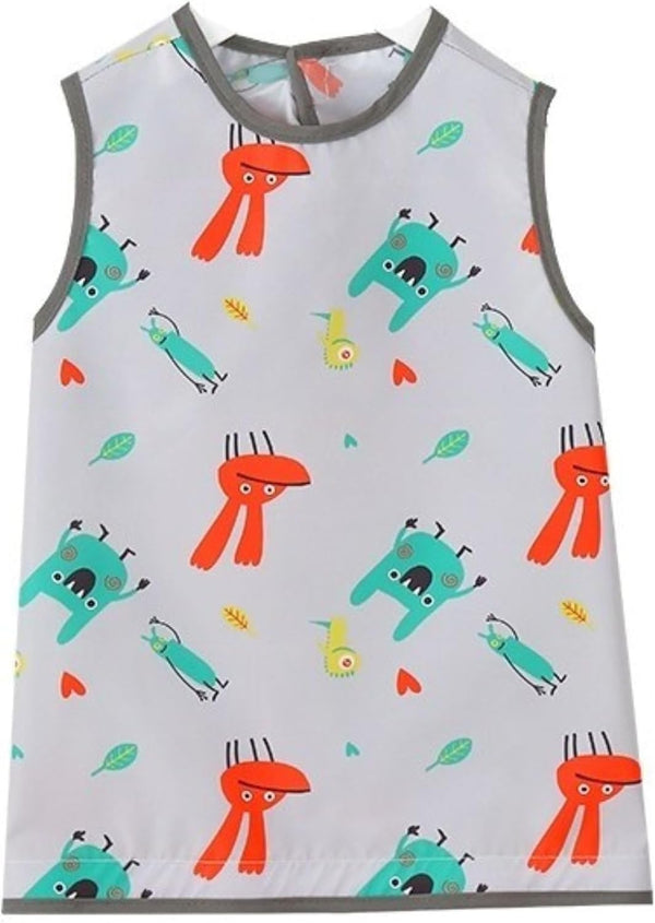 MINISMART Baby Bib attaches to Food Catcher Tray Waterproof High Chair Bib for