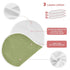 Emelivor Set 4 Moss Green Muslin Burp Cloths for Baby Super Soft Baby Burp Cloths of Absorbent Baby Washcloths Bibs