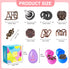 32 Pack Brain Teaser Puzzles & Colorful Easter Eggs - Challenging Metal Wire Puzzles for Kids & Adults - DIY Easter