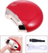 HEALSOPTHY Trimmer Set Electric Nail Kit for Seniors Safe Automatic Nail Clipper with Splash Guard Red Cordless