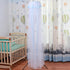 Universal Crib Floor Mosquito Net, Foldable Mosquito Mesh Palace Dome Baby Bed Canopy with Lace for Baby Kids Without